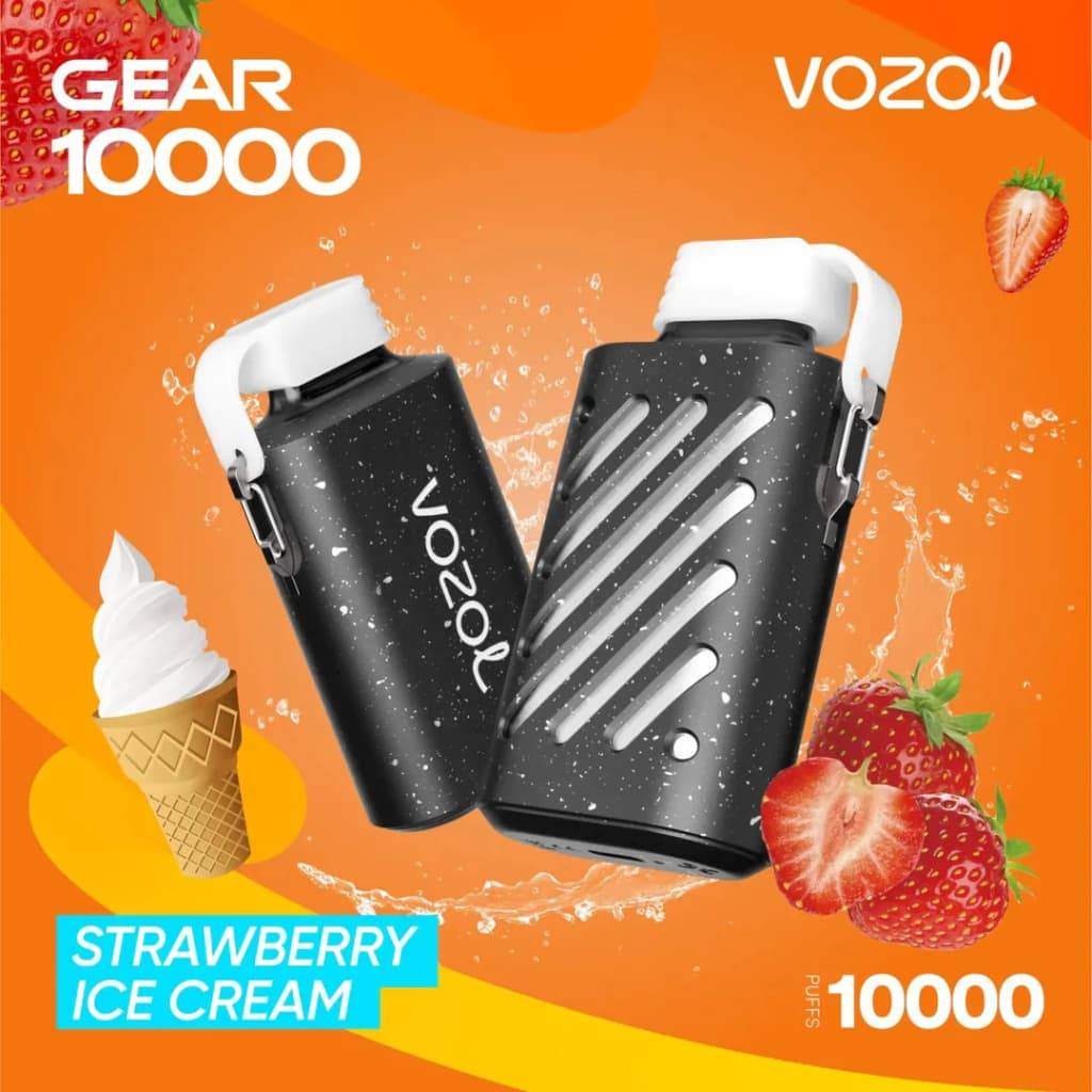 Strawberry Ice Cream By Vozol Gear Puffs Disposable Pod Si Omar