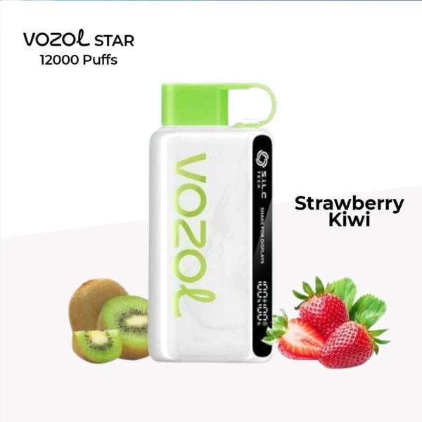 Strawberry Kiwi By VOZOL STAR 12000 Puffs Disposable Pod Si Omar Vape