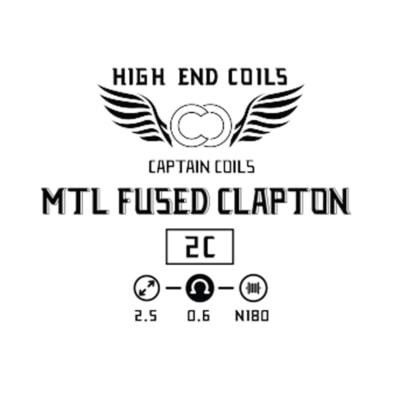MTL Fused Clapton 0.6ohm Handcrafted By Captain Coils