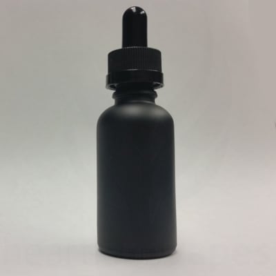 30ml Glass Dropper Bottle Matte Black