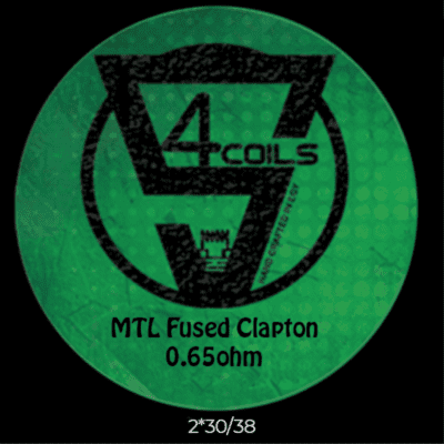 MTL Fused Clapton 0.65ohm Handcrafted by S4 Coils