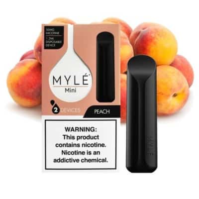 Peach By MYLE MINI Disposable Pod 320 Puffs