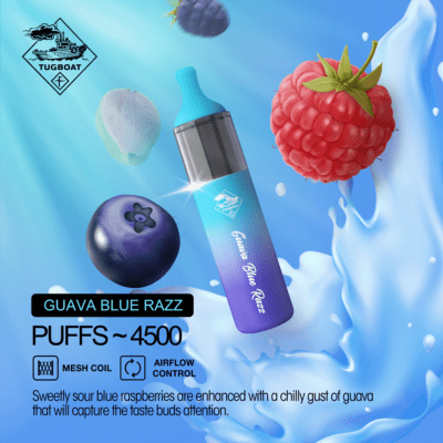 Guava Blue Razz By Tugboat EVO Disposable Pod 4500 Puffs