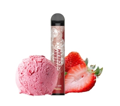 Strawberry Vanilla By VOZOL Bar 1600 Puffs Disposable Pod