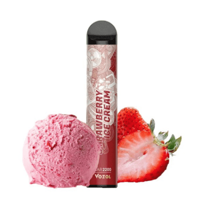 Strawberry Vanilla By VOZOL Bar 2200 Puffs Disposable Pod