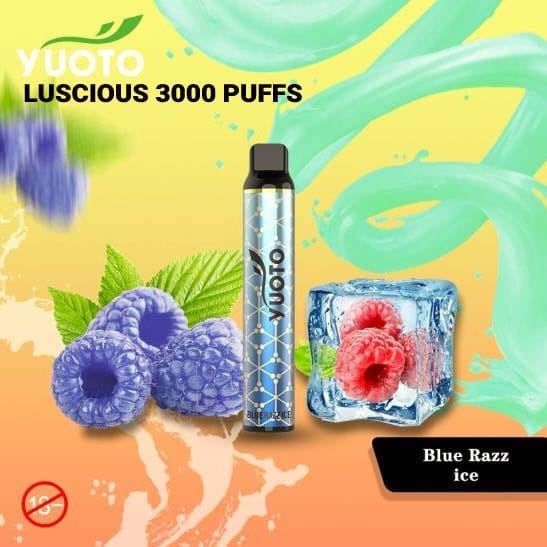 Blue Razz Ice By YUOTO Luscious Disposable Pod 3000 Puffs