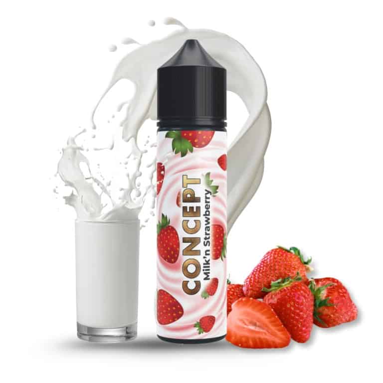 the milk strawberry vape juice Milk'n By CONCEPT Flavors:Strawberry Kiwi + Blueberry Mint + Sour Mango Pineapple + Strawberry Watermelon Ice jewe MKX: Lavender Diesel Disposable