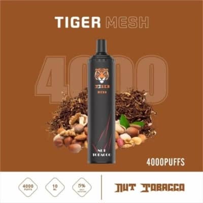 Nut Tobacco By TIGER Mesh 4000 Puffs Disposable Pod
