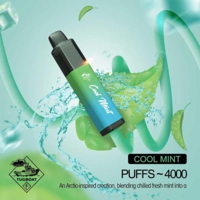 Cool Mint By TUGBOAT Mega Flow Disposable Pod 4000 Puffs