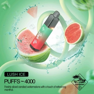 Lush Ice By TUGBOAT Mega Flow Disposable Pod 4000 Puffs
