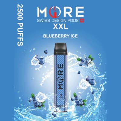 Blueberry Ice By MORE XXL Disposable Pod 2500 Puffs