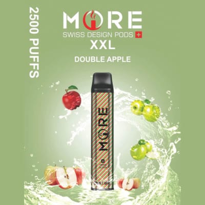 Double Apple By MORE XXL Disposable Pod 2500 Puffs