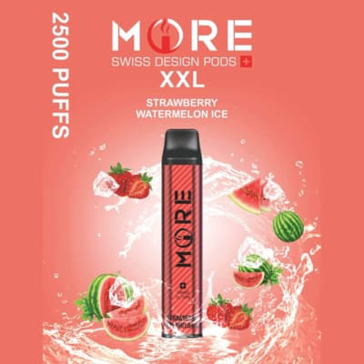 Strawberry Watermelon Ice By MORE XXL Disposable Pod 2500 Puffs