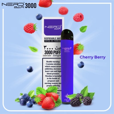 Cherry Berry By NERD BAR Disposable Pod 3000 Puffs