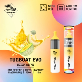 Mango Melon By Tugboat EVO Disposable Pod 4500 Puffs