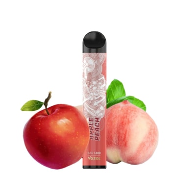 Apple Peach By VOZOL Bar 1600 Puffs Disposable Pod