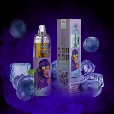 Blueberry On Ice By RandM TORNADO Disposable Pod 7000 Puffs