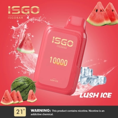 Lush Ice By ISGO Bar Disposable Pod 10000 Puffs
