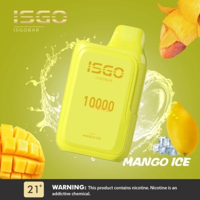 Mango Ice By ISGO Bar Disposable Pod 10000 Puffs