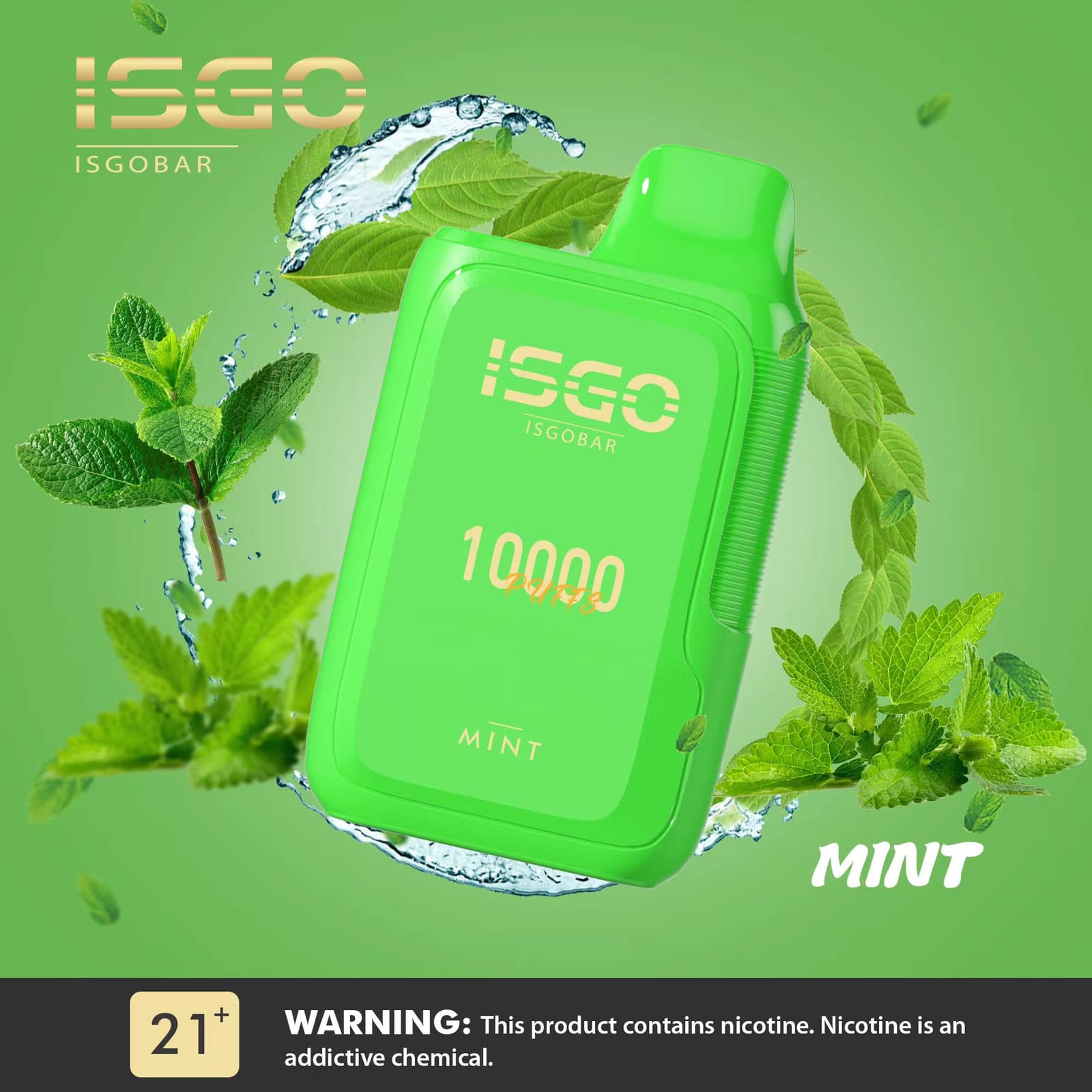 Mint By ISGO Bar Disposable Pod 10000 Puffs