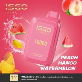 Peach Mango Watermelon By ISGO Bar Disposable Pod 10000 Puffs