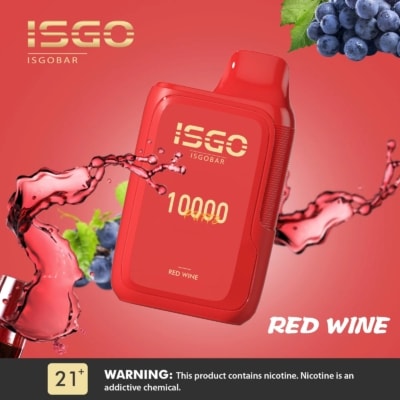 Red Wine By ISGO Bar Disposable Pod 10000 Puffs