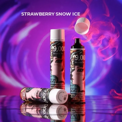 Strawberry Snow Ice By COCO Vapor Disposable Pod 9000 Puffs