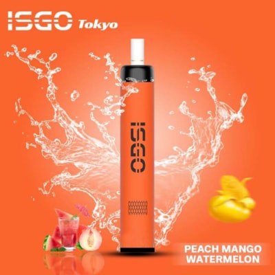 Peach Mango Watermelon By ISGO Tokyo Disposable Pod 4000 Puffs