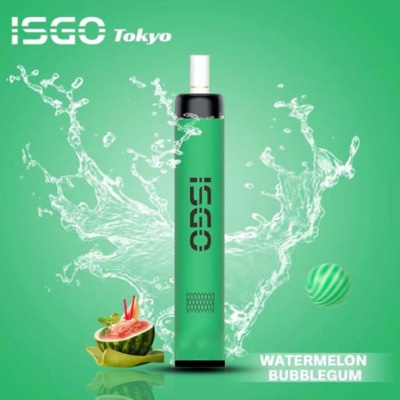 Watermelon Bubble Gum By ISGO Tokyo Disposable Pod 4000 Puffs