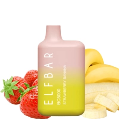 Strawberry Banana By ELFBAR BC5000 Disposable Pod