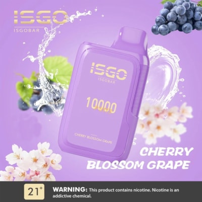 Cherry Blossom Grape By ISGO Bar Disposable Pod 10000 Puffs