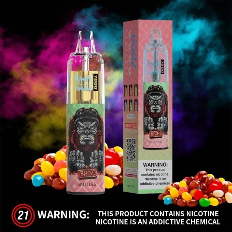 Skittles By RandM TORNADO Disposable Pod 7000 Puffs | Si Omar Vape Store