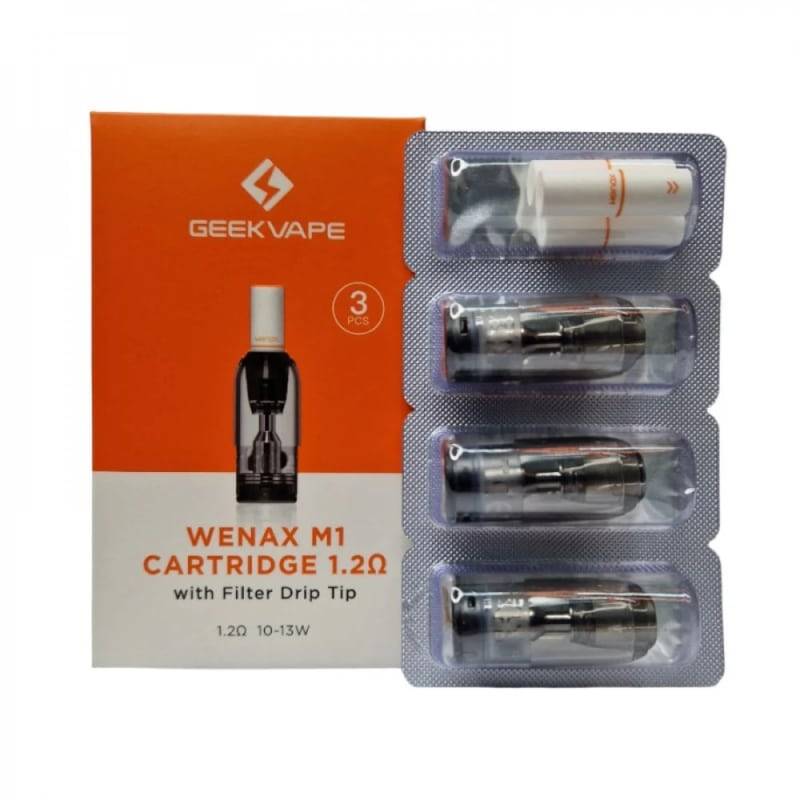 Geek Vape Wenax M1 Replacement Pod Cartridge 4pcs For Sale Wenax M1 Pod 2  Ml Geekvape Cartridge With Coil Geekvape U Replacement Pods