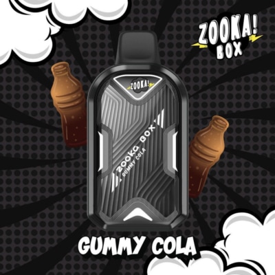 Gummy Cola ZOOKA BOX By BAZOOKA 7000 Puffs Disposable Pod