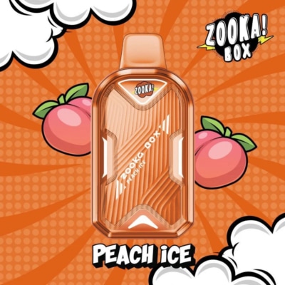 Peach Ice ZOOKA BOX By BAZOOKA 7000 Puffs Disposable Pod