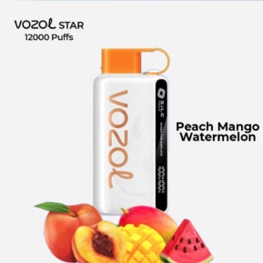 Peach Mango Watermelon By VOZOL STAR 12000 Puffs Disposable Pod
