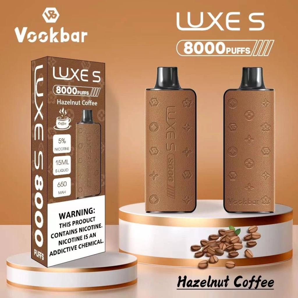 Hazelnut Coffee By Vookbar Luxe S Disposable Pod 8000 Puffs Si Omar