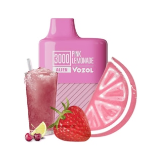 Pink Lemonade By VOZOL Alien 3000 Puffs Disposable Pod