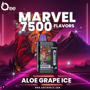 Aloe Grape Ice By Oree Marvel Disposable Pod 7500 Puffs