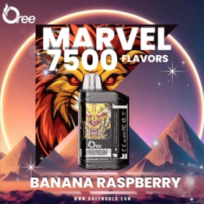 Banana Raspberry By Oree Marvel Disposable Pod 7500 Puffs