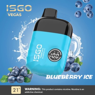 Blueberry Ice By ISGO Vegas 14000 Puffs Disposable Pod