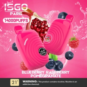Blueberry Raspberry Pomegranate By ISGO Paris 14000 Puffs Disposable Pod