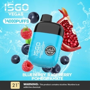 Blueberry Raspberry Pomegrante By ISGO Vegas 14000 Puffs Disposable Pod