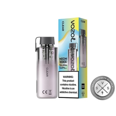 Clear By VOZOL Neon 10000 Puffs Disposable Pod