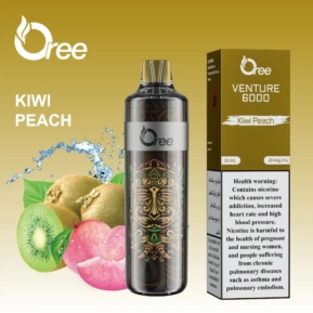 Kiwi Peach By Oree Venture Disposable Pod 6000 Puffs