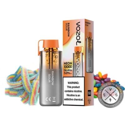 Rainbow Sour By VOZOL Neon 10000 Puffs Disposable Pod