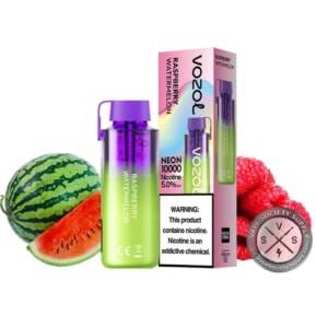 Raspberry Watermelon By VOZOL Neon 10000 Puffs Disposable Pod