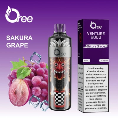 Sakura Grape By Oree Venture Disposable Pod 6000 Puffs