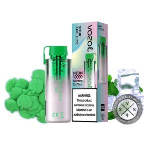 Sour Apple Ice By VOZOL Neon 10000 Puffs Disposable Pod
