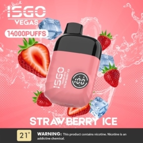 Strawberry Ice By ISGO Vegas 14000 Puffs Disposable Pod